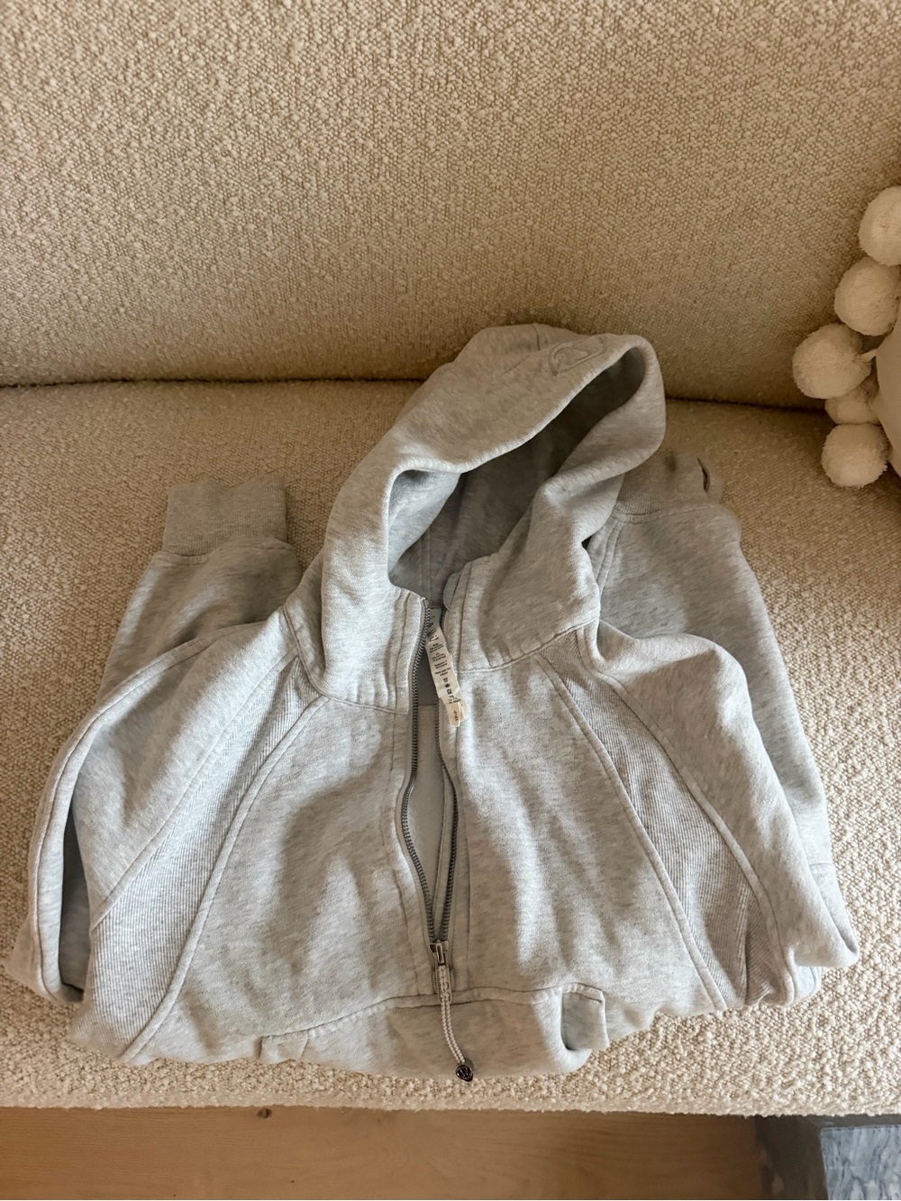 lululemon athletica Light Gray Women's Zip Hoodie Vest